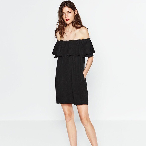 black off the shoulder dress australia